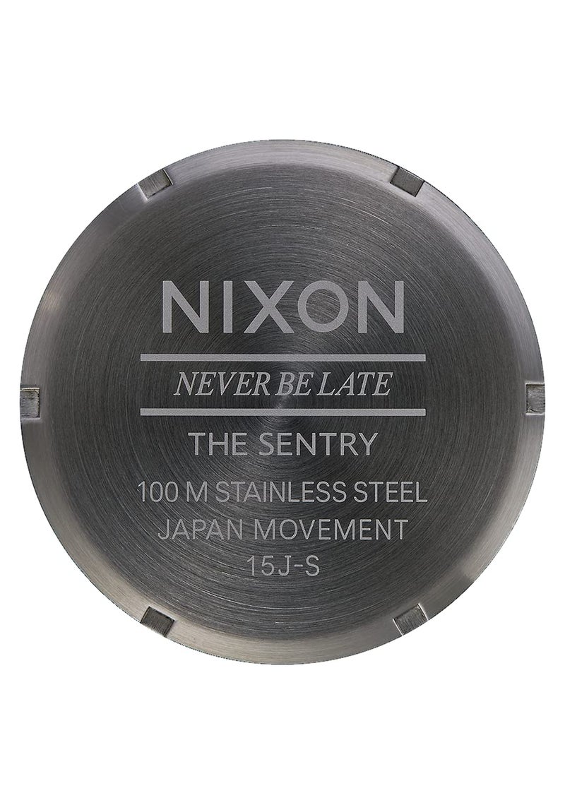 NIXON Men's A105 Sentry 42mm Stainless Steel Leather Quartz Movement Watch - Image 5