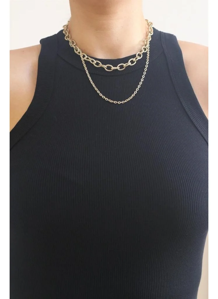 Ritnice Women's Black Ribbed Cotton Undershirt