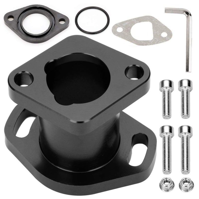 FVRITO Performance Racing Intake Pipe Inlet Manifold for Compatible With Predator 212cc ct200u GX160 GX200 6.5HP OHV Chinese 196cc clone Engines Mini Bike Go Kart Black