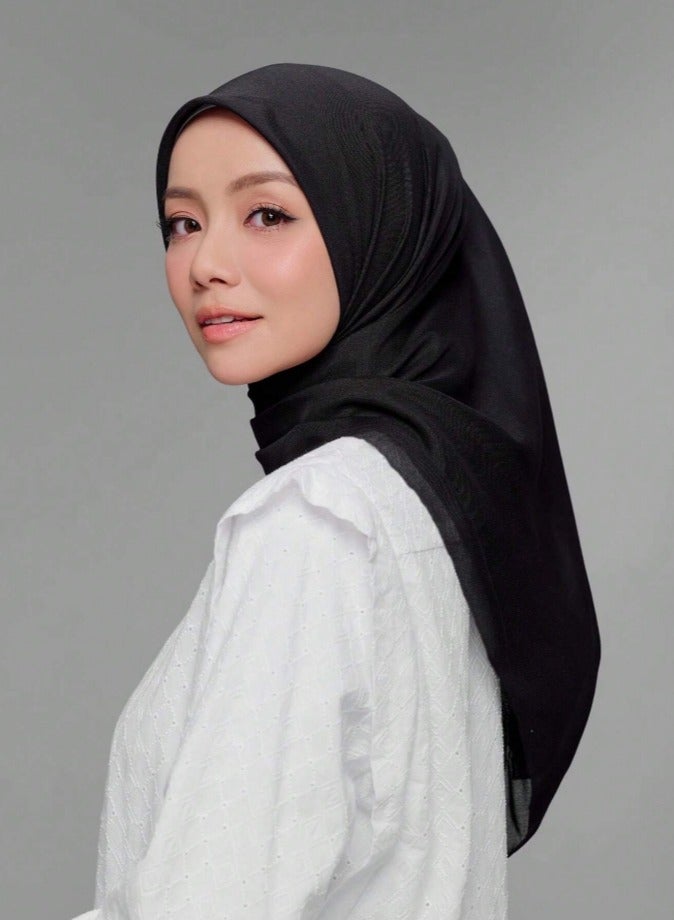 Square Scarf Cotton Hijab Jacquard Hijabs Shawl Viscose Scarfs Light and Comfortable Headscarf 110cm*110cm  - Image 3