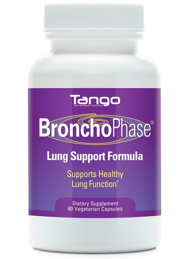 Tango BronchoPhase Natural Herbal Lung Support Formula Soothes Lungs and Promotes Healthy Relaxed Breathing (60 Vegetarian Caps) - Image 1