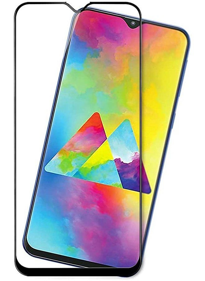 Glass - Tempered Glass Screen Protector For Samsung Galaxy M20 Full - Black - Image 1