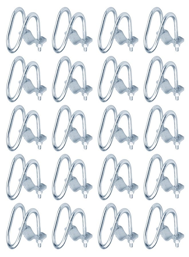 eoere 20 PCS Cross Connector Pipe Clips for 1/2" EMT Electrical Pipe(O.D. : 0.706"), Cross Conduit Clamp for Greenhouse, Awning & Fence, Tripods - Image 1