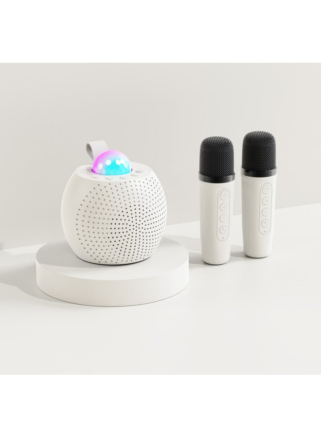 نيوترل ميكروفون كاريوكي لاسلكي بلوتوث K30 مع ميكروفون تقسيم ضوئي، مجموعة كاريوكي خارجية للأطفال والعائلة - Image 1