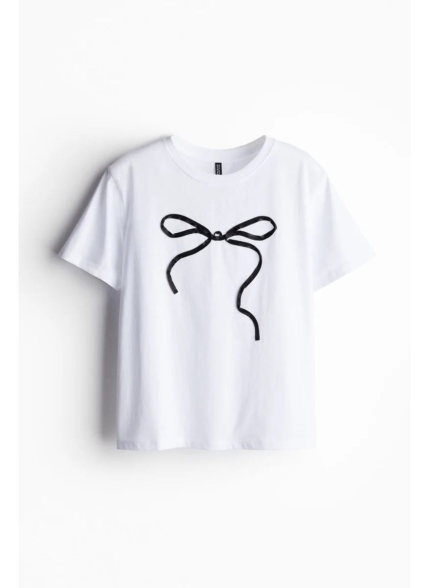 اتش اند ام Motif-Detail T-Shirt