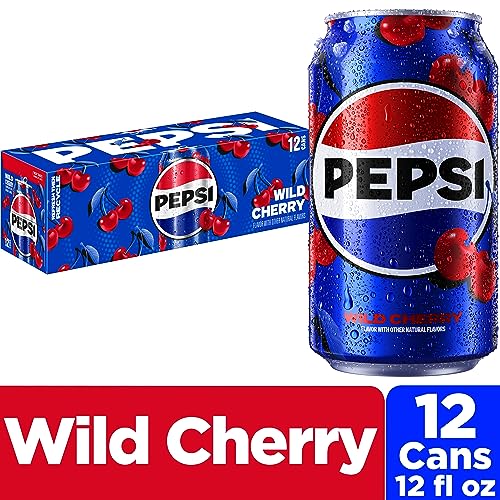 Pepsi Cola Soda Wild Cherry 12 Fl Oz Cans Pack of 12 - Image 5
