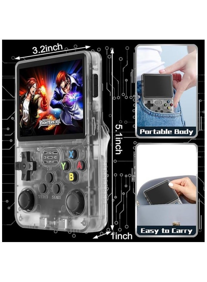 SJMD R36s retro Handheld Gaming Console with 64G Cards, Portable Retro Game Consoles Linux Gaming System Emulator 3.5-Inch IPS Screen - Image 2