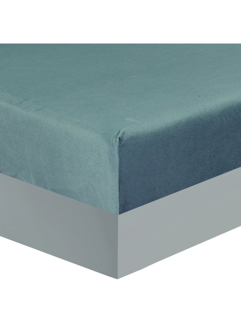 Noomi - 7 Pieces Winter Comforter Set One Velvet Side And One Side Fur King Size 240x260 cm - Image 1
