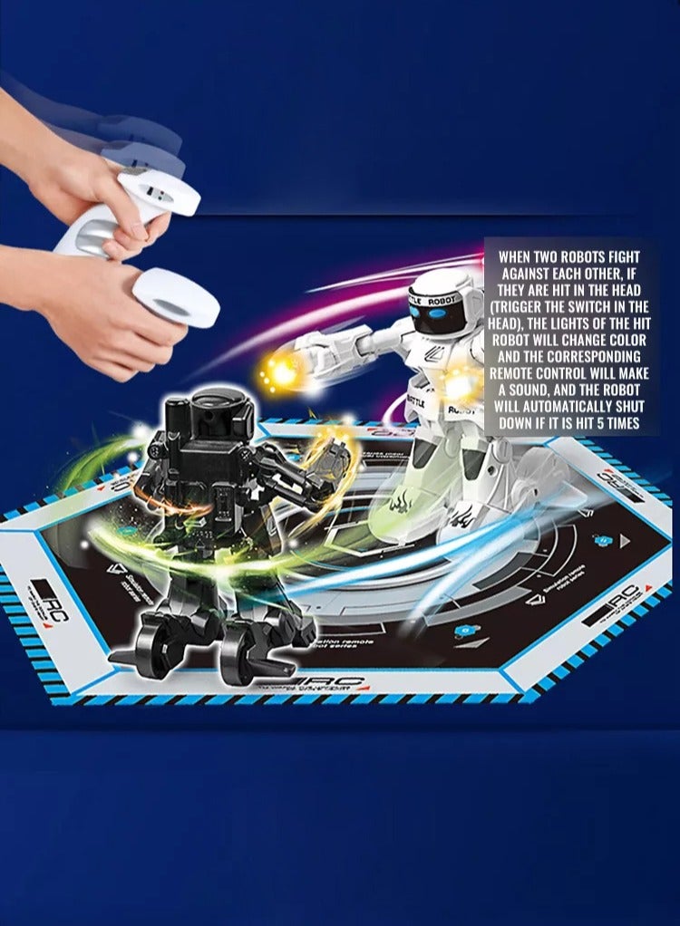 Robot Toy for Boys and Girls,2.4G Intelligent Boxing Robot | Color Changed LED Light Battle Robots Toy Family Games, Boy Girl - Image 3