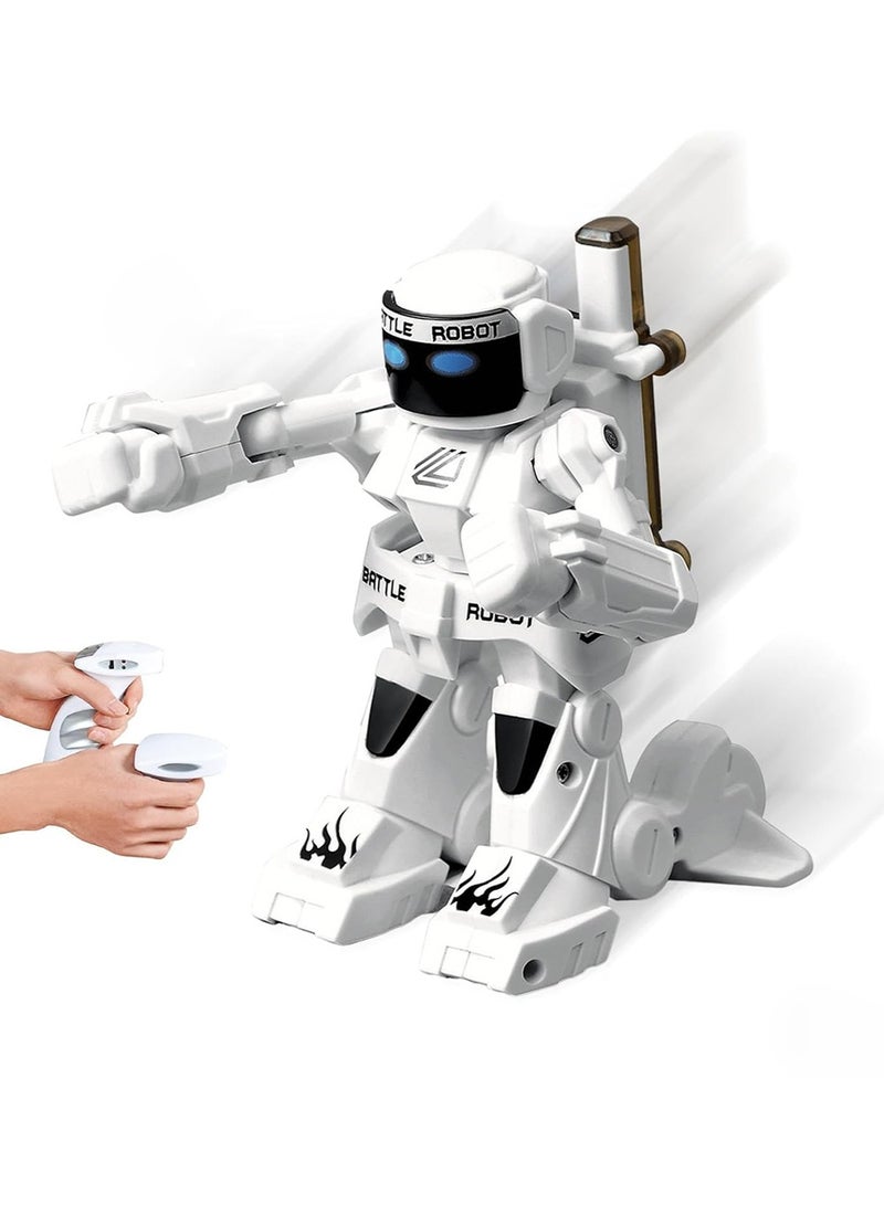 Robot Toy for Boys and Girls,2.4G Intelligent Boxing Robot | Color Changed LED Light Battle Robots Toy Family Games, Boy Girl - Image 1