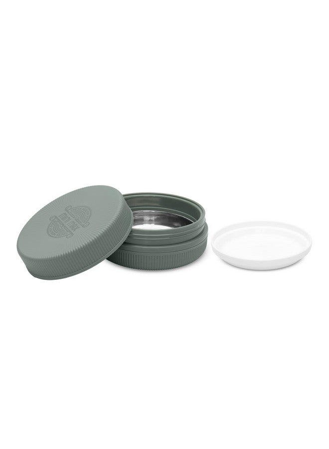 JAYPEE JAYPEE Mini Max Lunch Box for School, Office, Ideal for Snacks and Meal, Keeps Food Hot & Fresh Insulated Stainless Steel Inner with Plastic Dish Inside for Office, College and Picnic, Green, 415 ml - Image 4