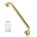 Munzong 24 Inch Anti Slip Shower Grab Gold Munzong Bathroom Grab Bar Knurled Bathroom Balance BarSafety Hand Rail Support Handicap Elderly Injury Senior Assist Bath Handle - Image 2