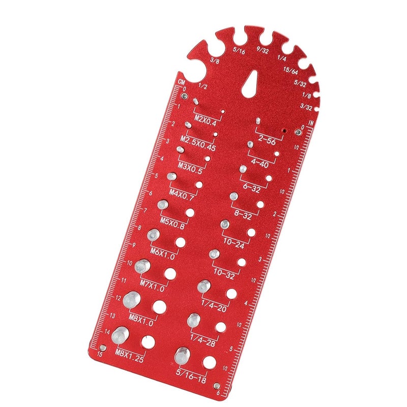 Aluminum Alloy Thread Checker Gauge Portable Screw Nut Identifier Set SAE Metric - Image 5