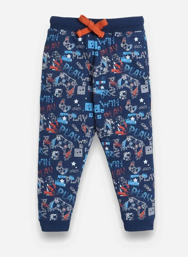 victor and jane All-Over Printed Cotton T-Shirt and Pyjama Set