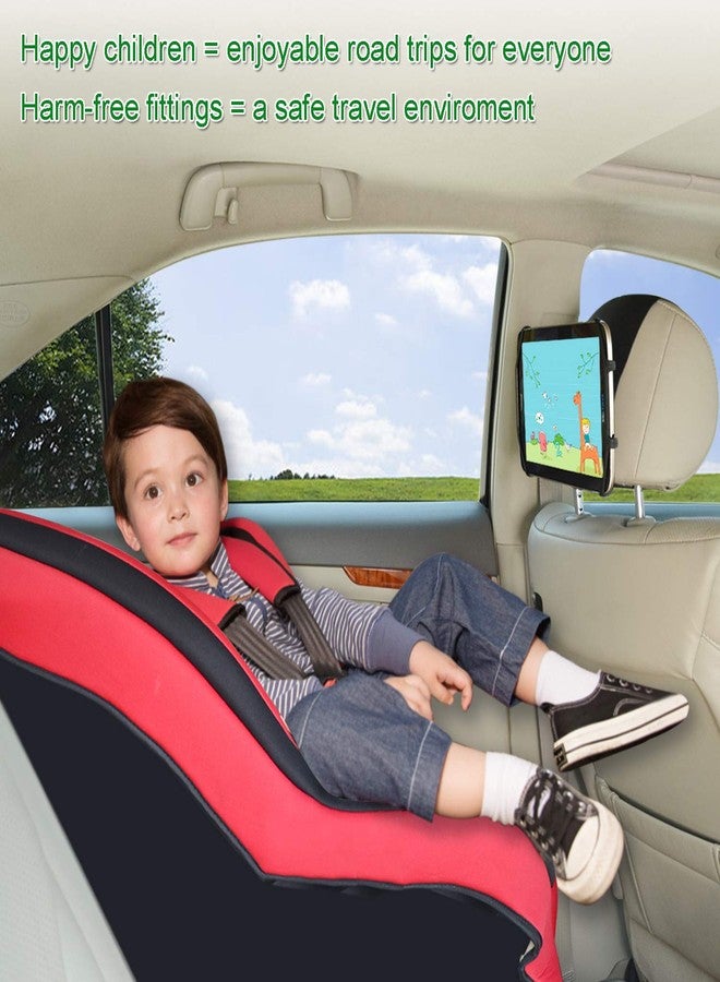TFY Car Mount Universal Car Headrest Mount Holder with Silicon Holding Net Compatible with Both 4.5-6 Inch Phones and 7-10.5 Inch Tablets - Image 2