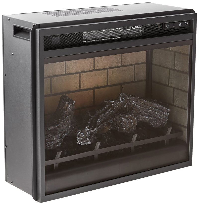 Signature Design by Ashley Signature Design by Ashley 24 Electric Infrared Fireplace Insert with Remote Control Black 