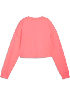 PUMA Cloudspun Women's Crop Sweatshirt 52587916-PINK M - Pink  - Image 4
