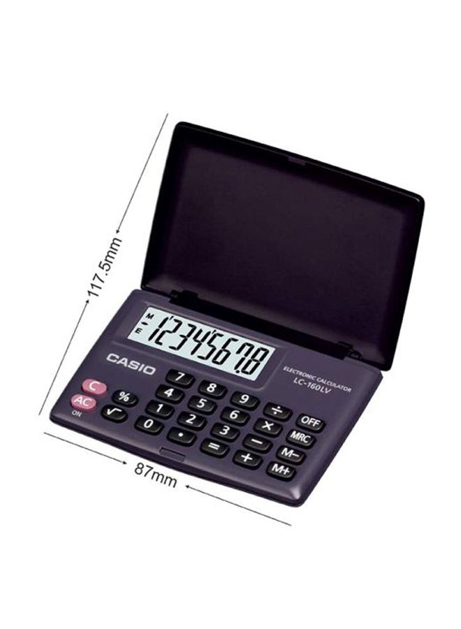 CASIO LC-160LV-BK 8-Digit Electronic Calculator Black - Image 2