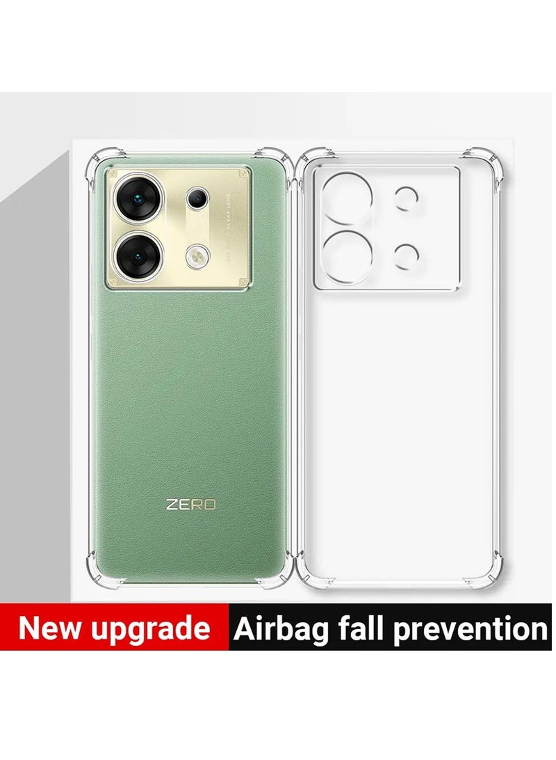 Techie Infinix ZERO 30 5G TPU Bumper Corner Case with Camera Lens Protection Transparent Protective Back Cover - Image 2