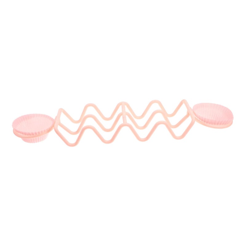 Pink Taco Holder Stand Detachable Plastic Tray for Easy Cleaning Home Parties - Image 2