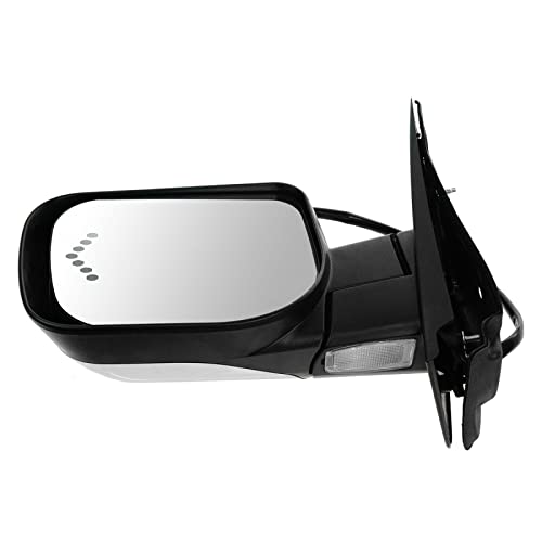 TRQ Driver Side Mirror Assembly Electric Adjustment Heated Memory Chrome Compatible with 2007 INFINITI QX56 Nissan Armada 2007-2008 TITAN - Image 4