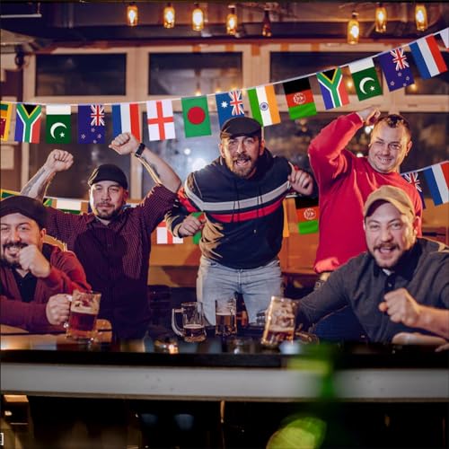 Party Baazaar Cricket Birthday Bunting Banner | Sports Theme Flag Bunting for Tournament | Cricket flag bunting for Home (Pack of 2, Multicolor, Size: 10 feet) - Image 4