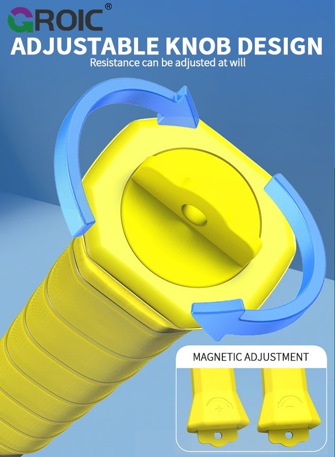 GROIC Badminton Racket Power Trainer with Magnetic Sound Feedback, Portable Whipping Force Practice Tool for Beginners & Enthusiasts, Anti-Slip Handle - Image 3