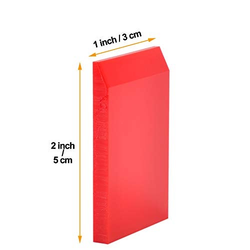 AHCHAY 1-inch Rubber Extra Small Squeegee Flexible and Soft non scratching for Resin 3D Printing Cleanup, Car Rear Glass Cleaning, window tint films, Pack of 3 - Image 4