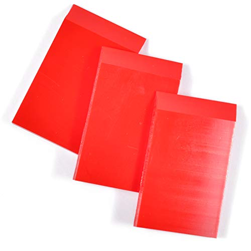 AHCHAY 1-inch Rubber Extra Small Squeegee Flexible and Soft non scratching for Resin 3D Printing Cleanup, Car Rear Glass Cleaning, window tint films, Pack of 3 - Image 5