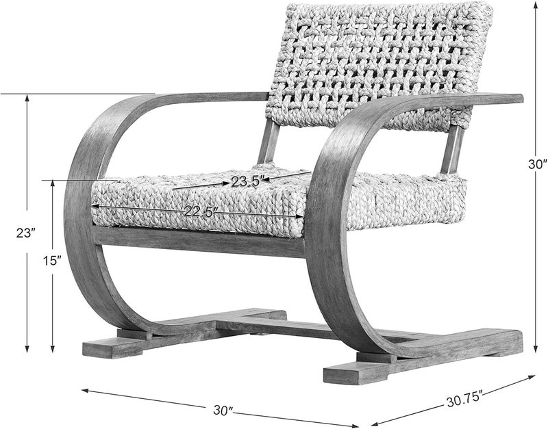 Uttermost Rehema  30 inch Accent Chair  - Image 3