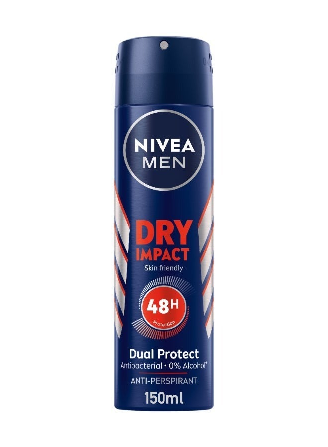 Nivea MEN Dry Impact, Antiperspirant Multicolour 150ml - Image 1