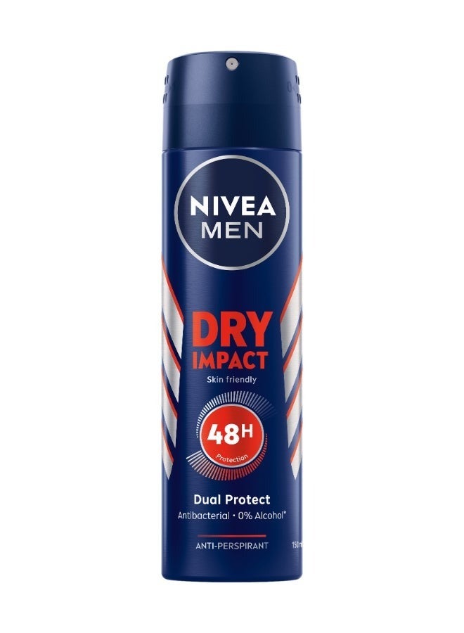 Nivea MEN Dry Impact, Antiperspirant Multicolour 150ml - Image 3