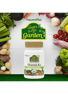 Natures Plus NaturesPlus, Source of Life, Garden, Organic Vitamin K2, 60 Vegan Caps  - Image 3