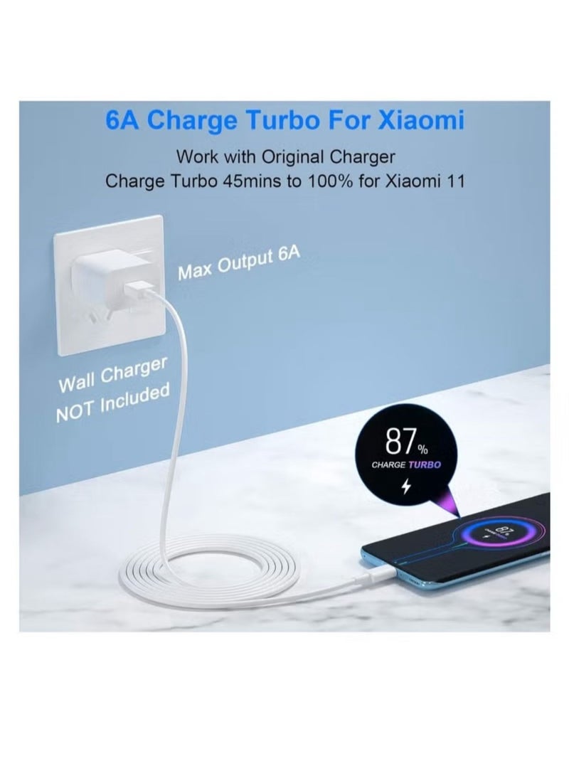 120W Super Fast GaN HyperCharge Turbo Adapter with Cable (EU Pin) Compatible (Mi 10 10T 11 11T 12 13 12S Ultra Lite 11i Poco F3 F4 X3 X4 GT M4 Redmi Note 10 11 11T 12 K60 Pro) - Image 4