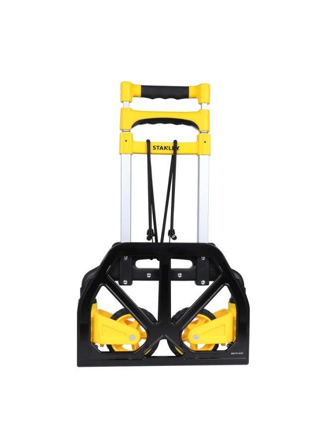 STANLEY Folding Hand Truck Folding Sack Truck Sack Trolley SXWT-FT516 Folding Hand Truck with 70 Kg Capacity - Black, Silver & Yellow - Image 2