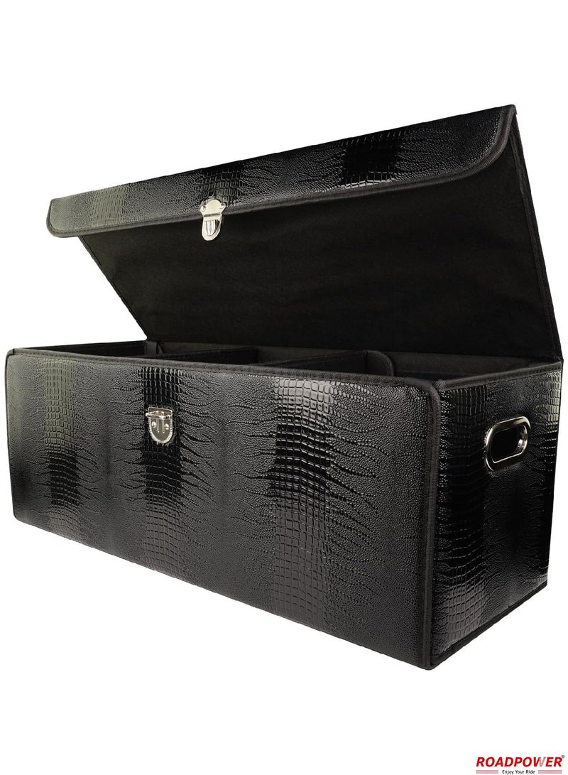 RoadPower Car Trunk Storage Organizer And Suv Collapsible Cargo Multi Compartment Adjustable Auto Grocery Large Box 75x30x30 Cm  - Image 5