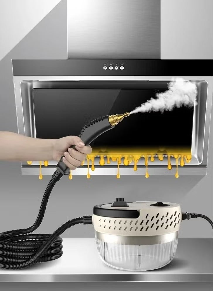دينكس جهاز تنظيف بالبخار بقوة 2500 واط، جهاز بخار محمول عالي الضغط - جهاز تنظيف بالبخار متعدد الأغراض للاستخدام المنزلي، مناسب لمكيفات الهواء، وأغطية المطابخ، وغسالة السيارات، والتعقيم بدرجة حرارة عالية. - Image 1