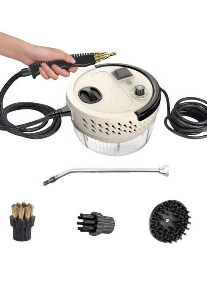 دينكس جهاز تنظيف بالبخار بقوة 2500 واط، جهاز بخار محمول عالي الضغط - جهاز تنظيف بالبخار متعدد الأغراض للاستخدام المنزلي، مناسب لمكيفات الهواء، وأغطية المطابخ، وغسالة السيارات، والتعقيم بدرجة حرارة عالية. - Image 2