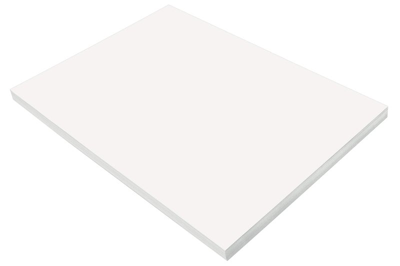 Prang (Formerly SunWorks) Construction Paper, White, 18" x 24", 100 Sheets - Image 1