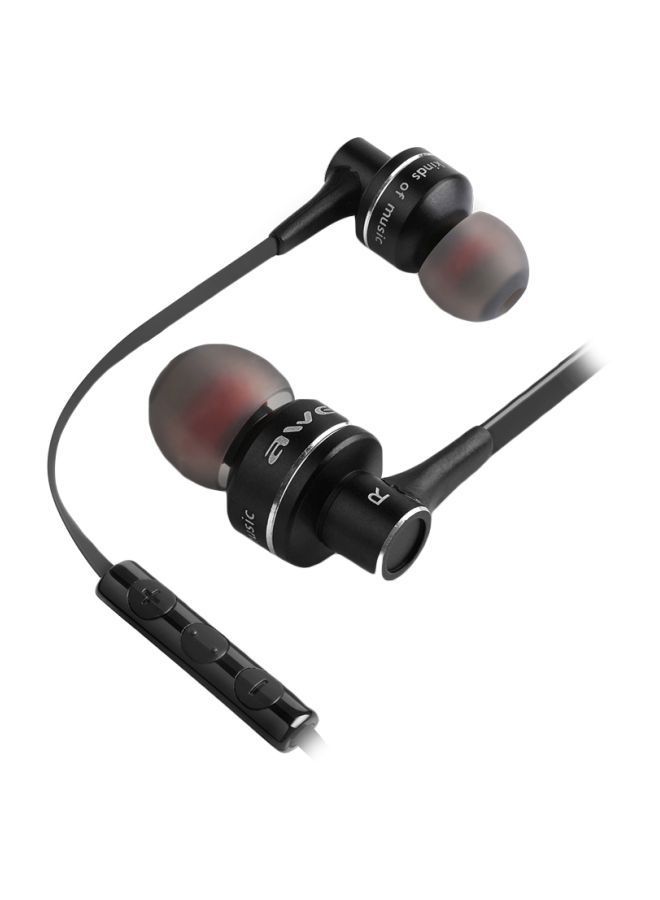 NIBEMINENT ES-10TY In-ear Wired Earphone With Mic For Apple iPhone Black - Image 1