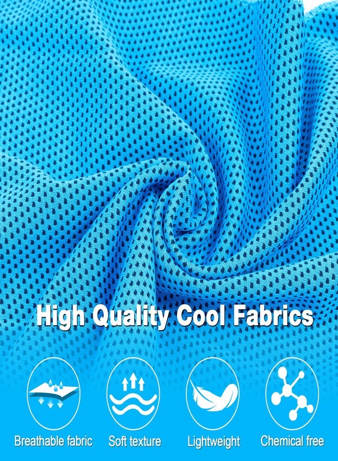 MENOLY 6 Packs Cooling Towels, Sport Cooling Towels for Neck and Face, Gym Towels with Carry Bag,Soft and Breathable Sweat Rags for Gym, Yoga, Hiking, Camping, Running, Fitness, Workout (40"x12") - Image 3