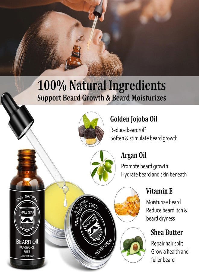MALE GOD Beard Kit w/Natural Ingredients Beard Oil & Balm, Men's Care & Grooming Set w/Beard Brush & Comb, Anniversary | Birthday Gifts for Men, Him, Husband, Boyfriend, Dad - Image 3