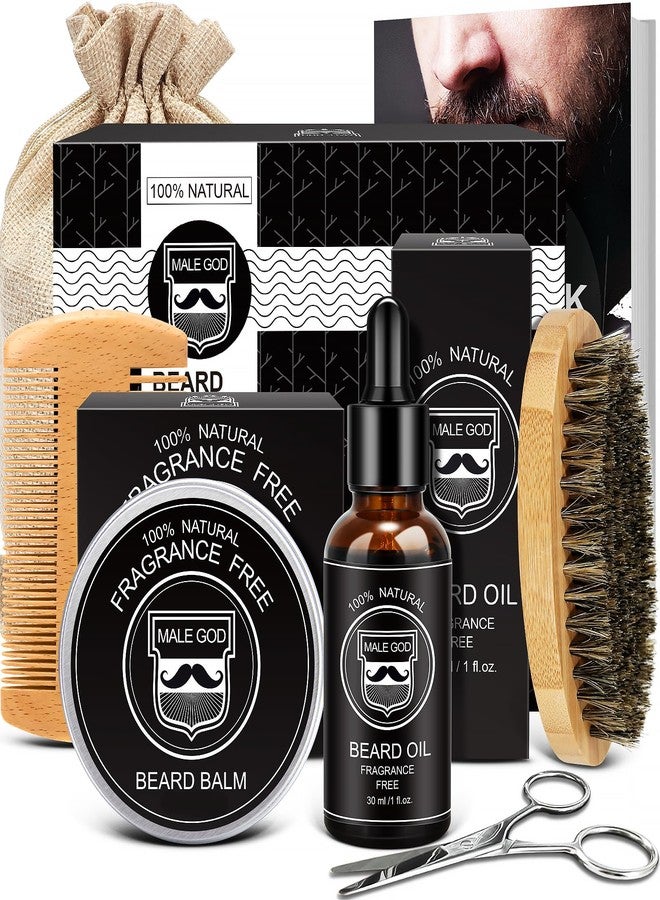 MALE GOD Beard Kit w/Natural Ingredients Beard Oil & Balm, Men's Care & Grooming Set w/Beard Brush & Comb, Anniversary | Birthday Gifts for Men, Him, Husband, Boyfriend, Dad - Image 1