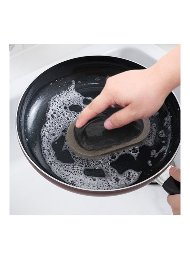 نيبمينينت إسفنجة تنظيف متينة مضادة للانزلاق للمطبخ أسود/ رمادي 17.5x11.5x1.5سم - Image 5