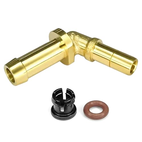 QQWD Car Thermostat Outlet Hose Connector Compatible with Land Rover Range Rover Jaguar XF 20102012XJ 20112013XK Upgraded Metal Coolant Water Pipe System Kit Replaces LR048474 LR049990 C2Z28258 - Image 1