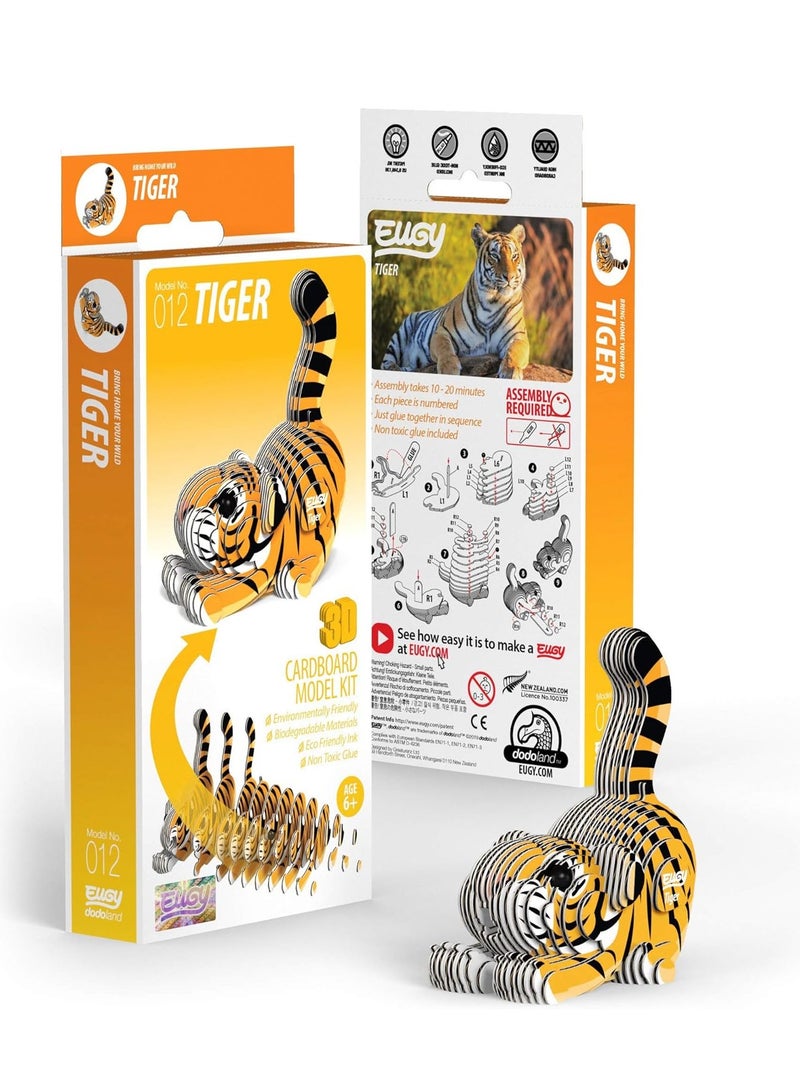 EUGY 3D Tiger Puzzle - Fun Animal Craft for Kids, Perfect for Gifting - Image 2