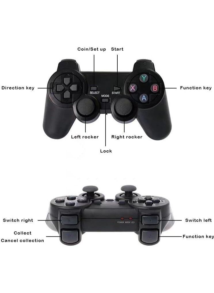 Classic M8 Game Stick 4K Game Console with Two 2.4G Wireless Gamepads Dual Players HDMI Output Built in 3500 Classic Games Compatible with Android TV/PC/Laptop  - Image 3
