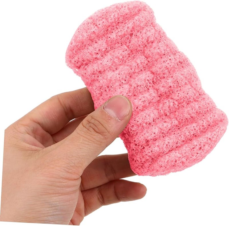 Red Exfoliating Bath Sponge for Deep Cleansing Soft Body Pouf Scrubber Rich Foam for All - Image 5