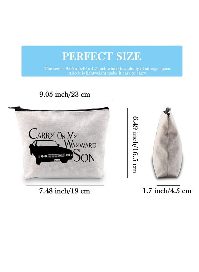 GJTIM TV Show Inspired Carry Way Son Makeup Cosmetic Bag for Fans BFF Gift - Image 2