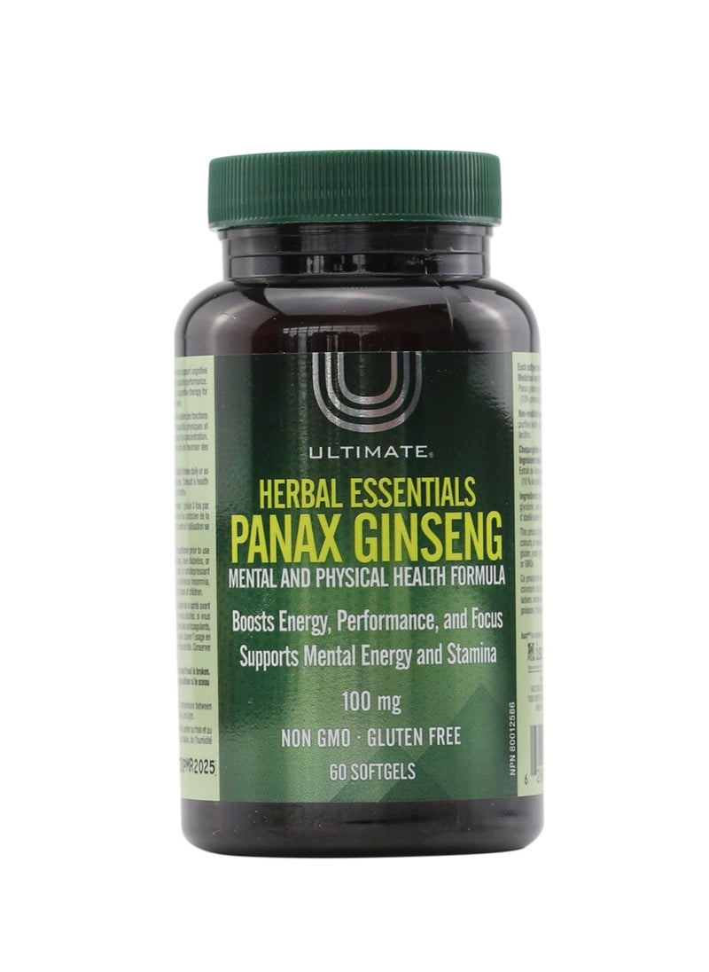 Panax Ginseng 100 Mg 60 Softgels - pzsku/Z7C685E92B9268431E310Z/45/_/1727415079/4408c2de-2bbd-473f-aaf6-7f5fc178cd8d